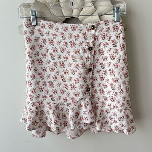 Hollister high waisted floral mini skirt size XS